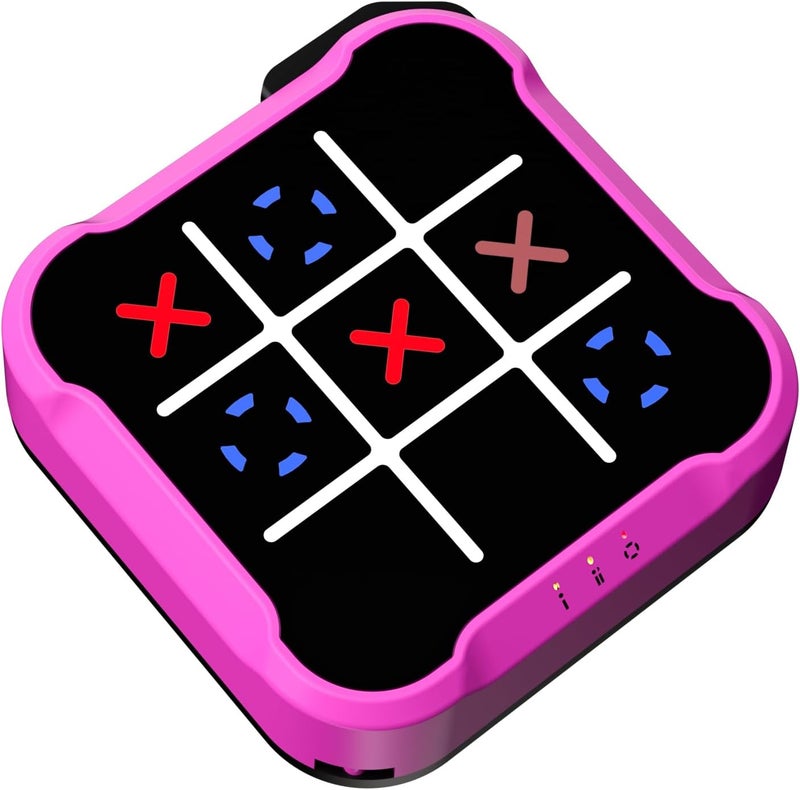 Bacare Tic Tac Toe Bolt Game, Handheld Electric Puzzle Board for Educational and Memory Growth, Gift Ideal for Kids and Adults' Birthday, Portable Travel Games for Car Ride - Image 1